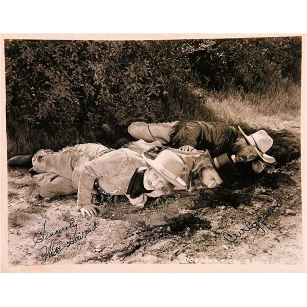 Larry, Moe, and Curly Joe signed movie still photo