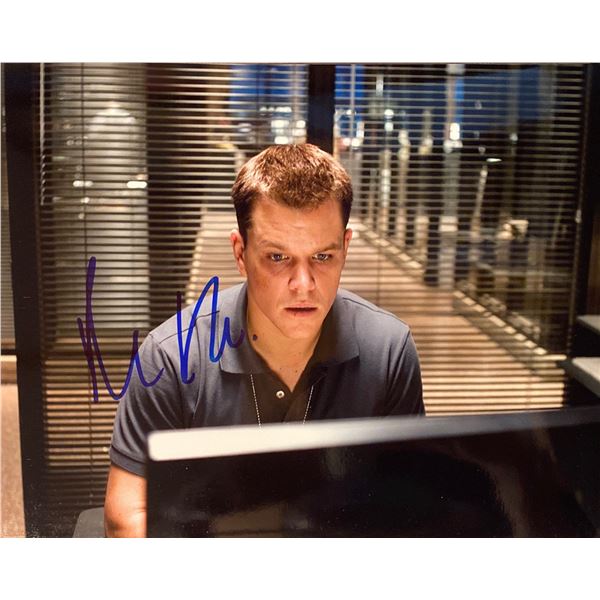 Matt Damon signed "The Departed" movie photo