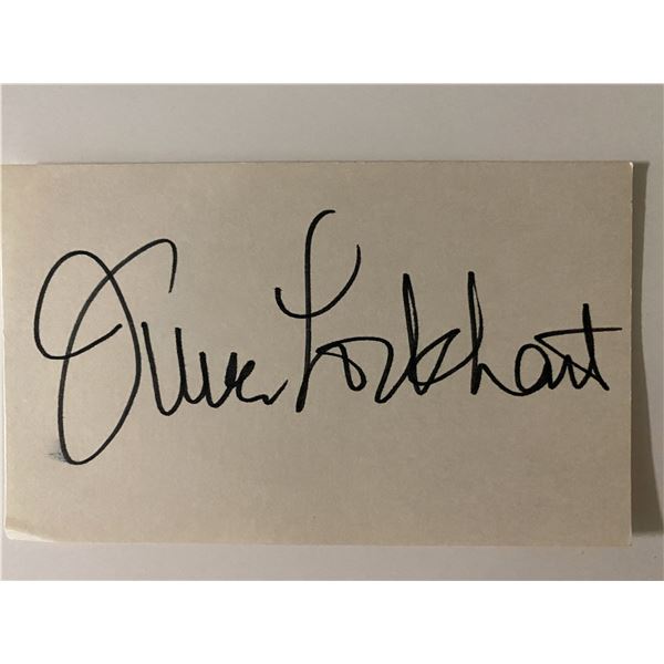 Lassies June Lockhart signature cut