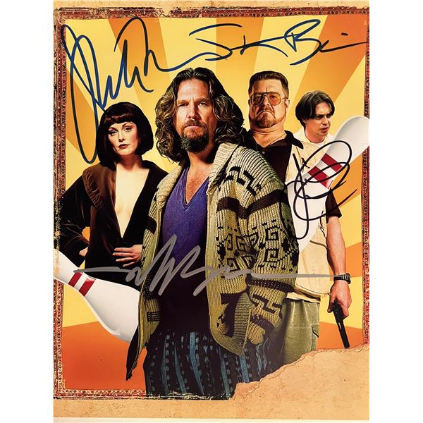 Big Lebowski cast signed movie photo