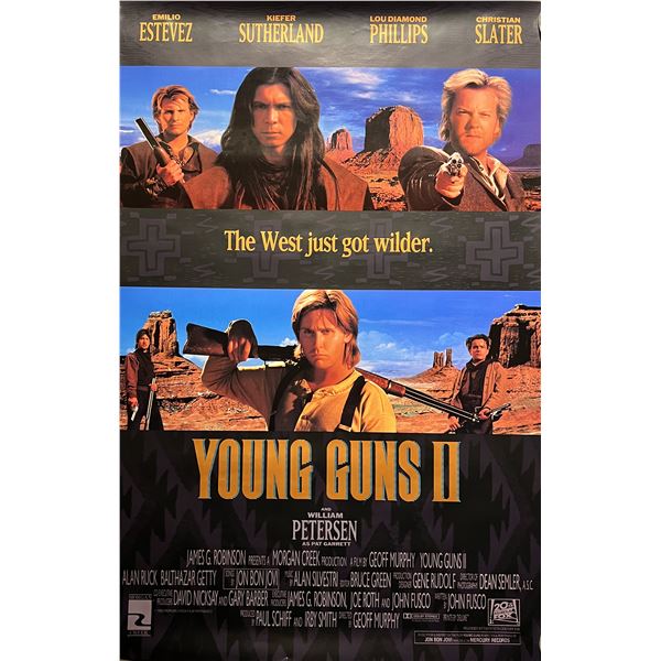 Young Guns II original double-sided movie poster