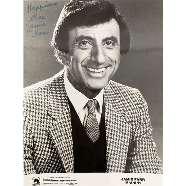 M.A.S.H.Jamie Farr signed photo
