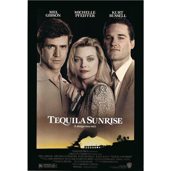 Tequila Sunrise 1988 original vintage one sheet poster