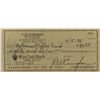 Image 1 : Apollo 7 Astronaut Walter Cunningham signed check