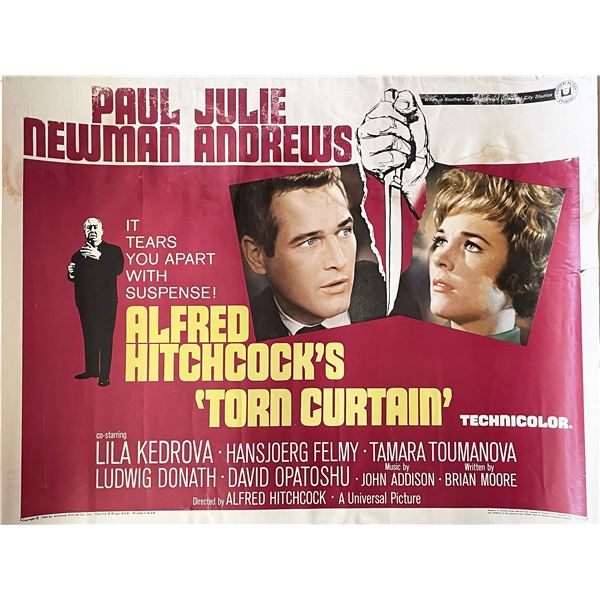 Torn Curtain 1966 vintage movie poster