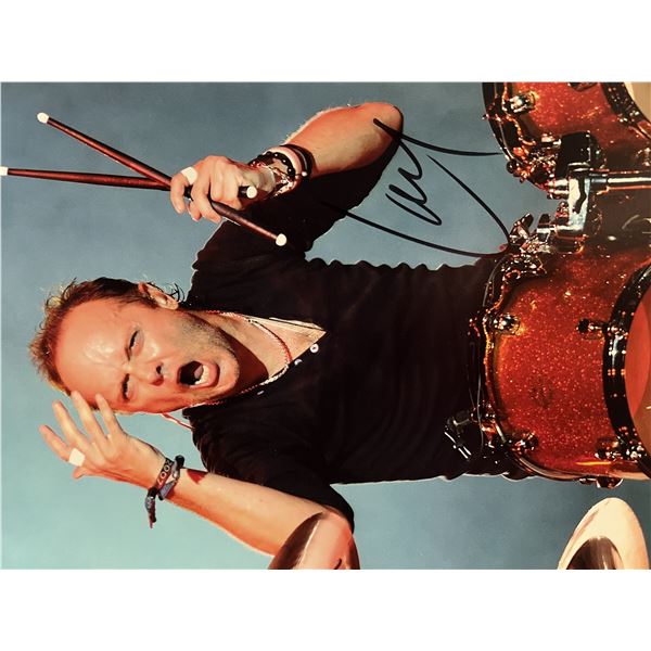Metallica Lars Ulrich signed photo