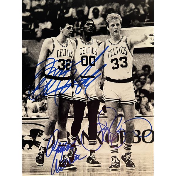 Celtics dream team signed photo