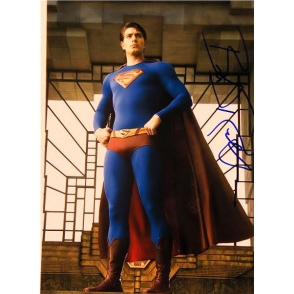 Brandon Routh signed movie still photo