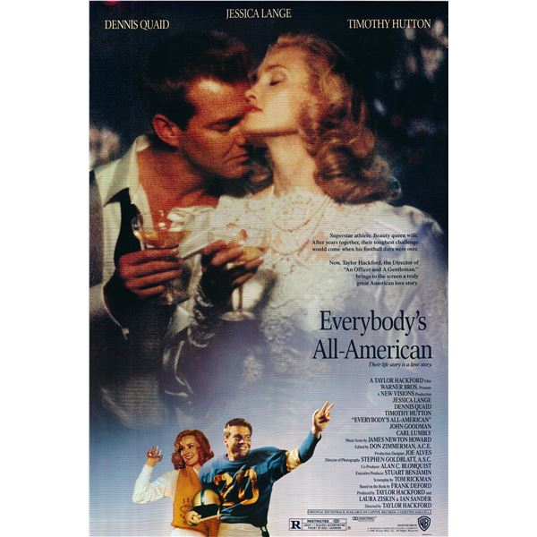 Everybody's All-American 1988 original vintage movie poster