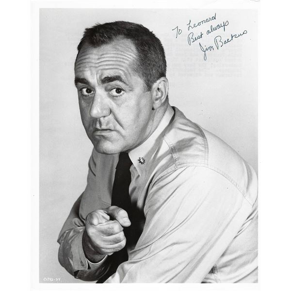 Gilligan's Island Jim Backus signed photo