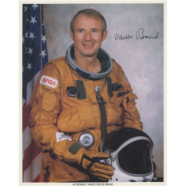 Astronaut Vance Brand signed photo