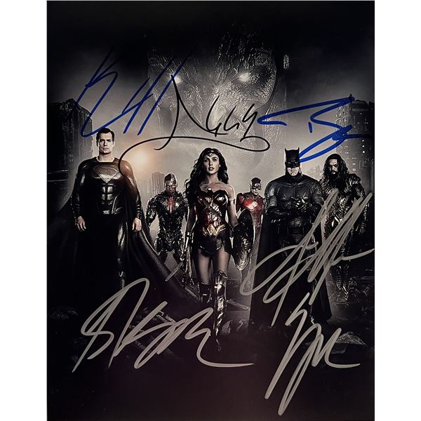 Justice League cast signed movie photo