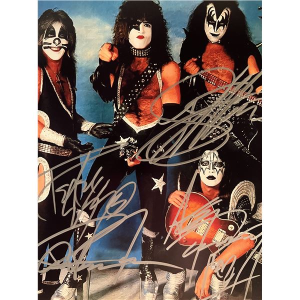 Kiss band signed photo