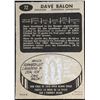 Image 2 : 1965-66 O-PEE-CHEE DAVE BALON ROOKIE CARD