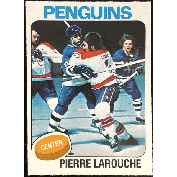 1975-76 O-PEE-CHEE PIERRE LAROUCHE ROOKIE CARD
