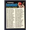Image 1 : 1971 TOPPS CHECKLIST