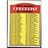 Image 1 : 1972 TOPPS CHECKLIST