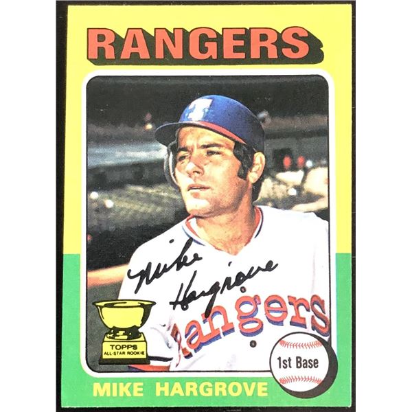 1975 TOPPS MINI MIKE HARGROVE ROOKIE CARD