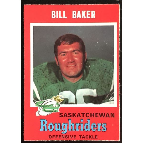 1971 O-PEE-CHEE BILL BAKER (HOF)