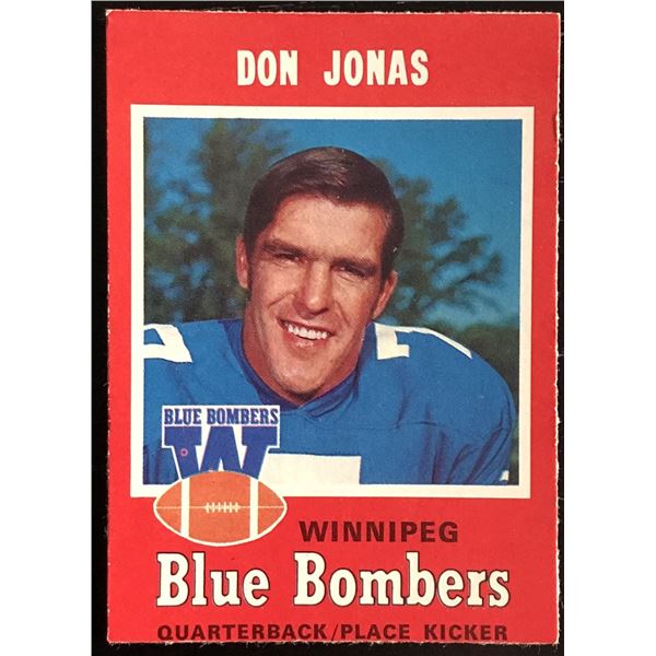 1971 O-PEE-CHEE DON JONAS (HOF)
