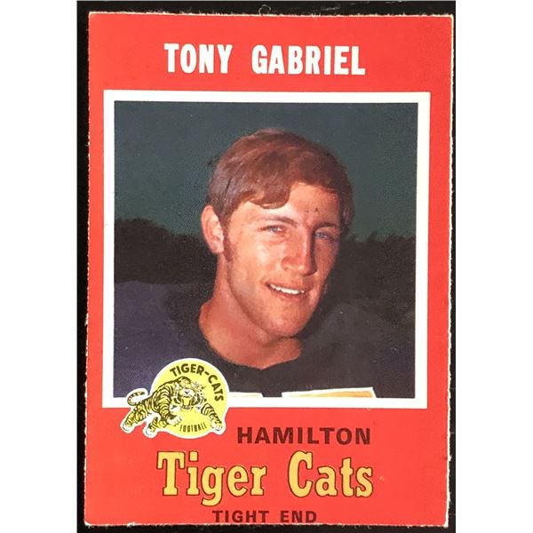 1971 O-PEE-CHEE TONY GABRIEL (HOF)