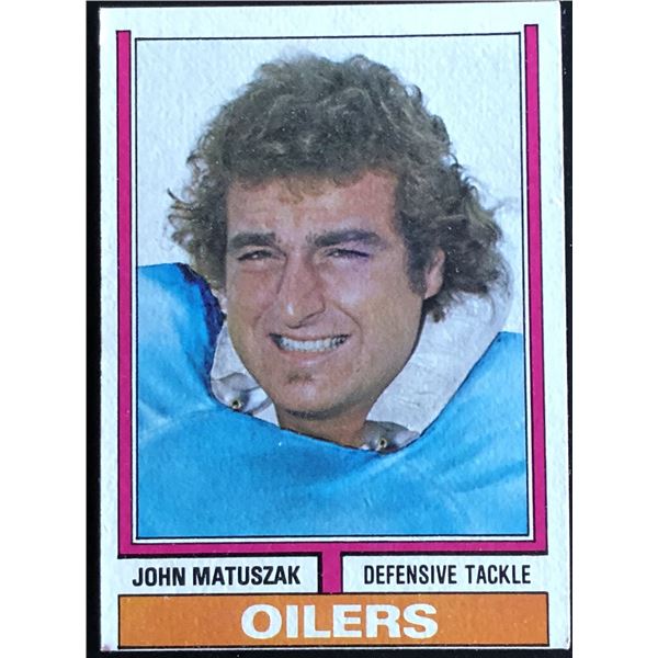 1974 TOPPS NFL JOHN MATUSZAK (HOF) ROOKIE CARD