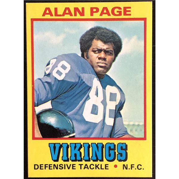 1974 TOPPS WONDER BREAD ALAN PAGE (HOF)