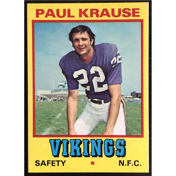 1974 TOPPS WONDER BREAD PAUL KRAUSE (HOF)