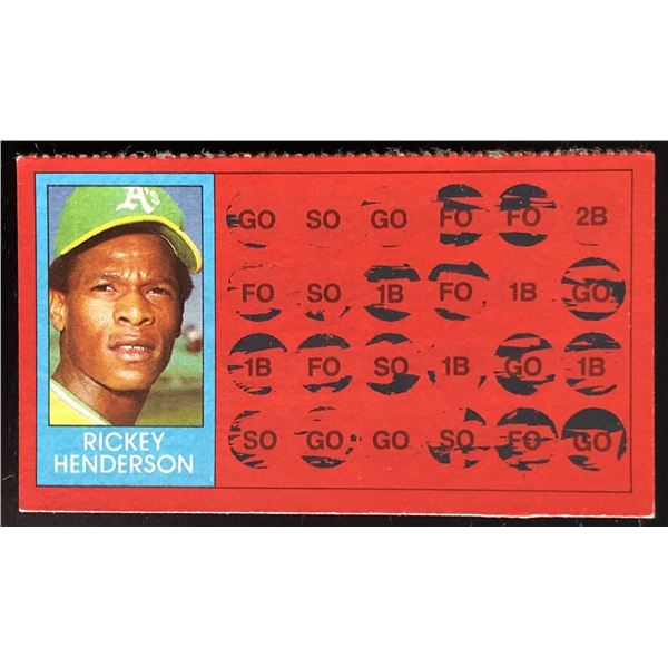 1981 TOPPS RICKEY HENDERSON (HOF)