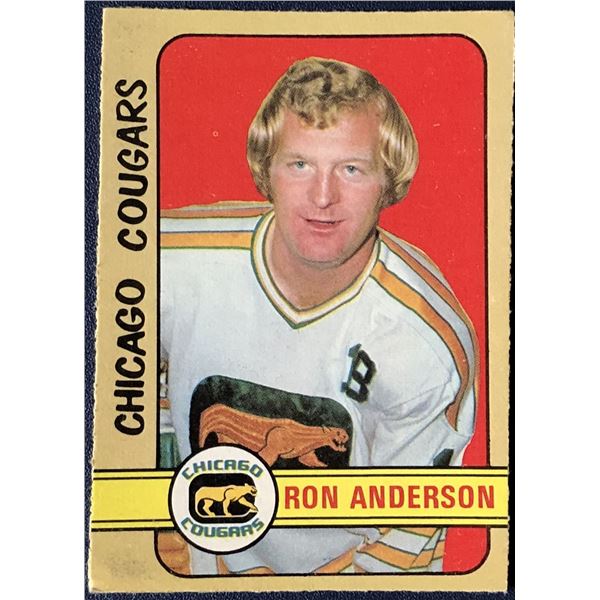 1972-73 O-PEE-CHEE WHA RON ANDERSON ROOKIE CARD