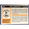 Image 2 : 1972-73 O-PEE-CHEE WHA RON ANDERSON ROOKIE CARD