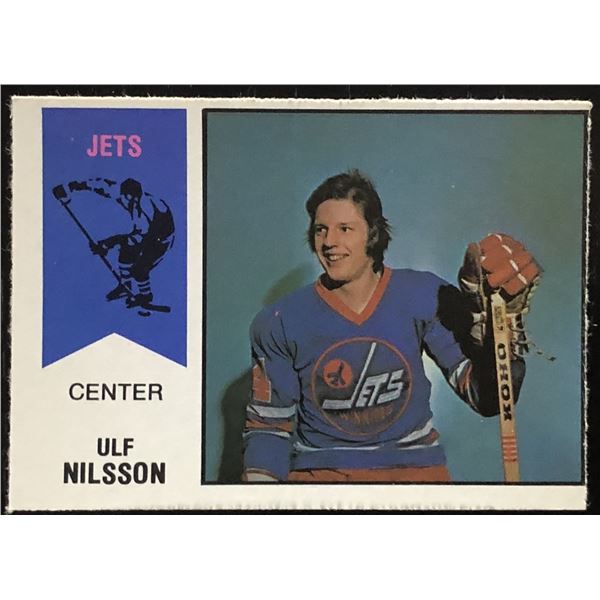 1974-75 O-PEE-CHEE WHA ULF NILSSON (HOF) ROOKIE CARD