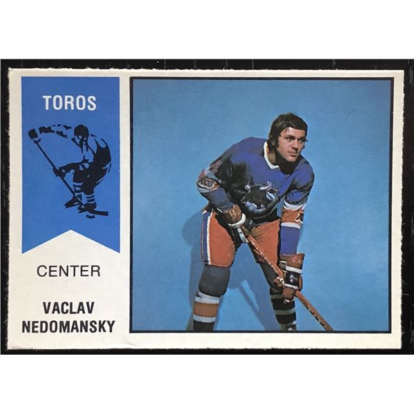 1974-75 O-PEE-CHEE WHA VACLAV NEDOMANSKY (HOF) ROOKIE CARD