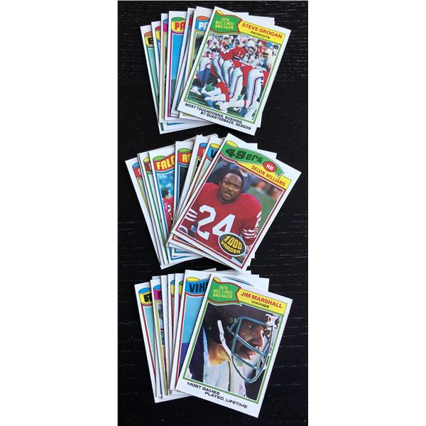 1977 TOPPS NFL COLLECTION - 25 CARDS