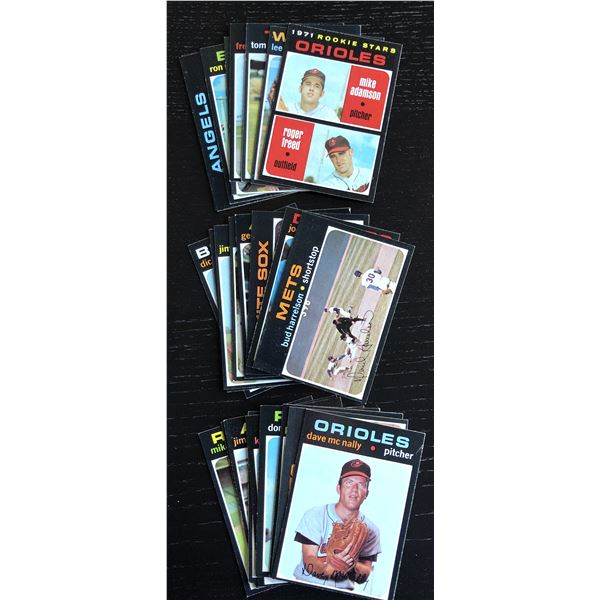 1971 TOPPS MLB COLLECTION - 25 CARDS