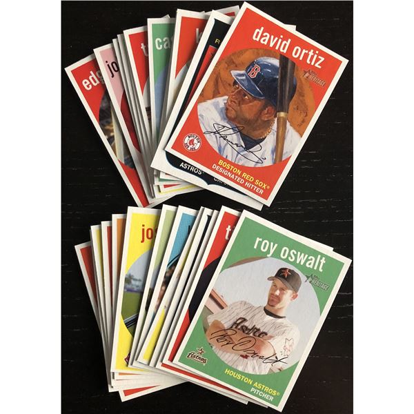2008 TOPPS HERITAGE MLB COLLECTION - 25 CARDS