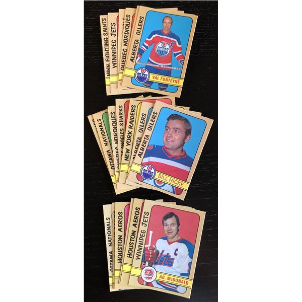 1972-73 O-PEE-CHEE WHA COLLECTION - 20 CARDS