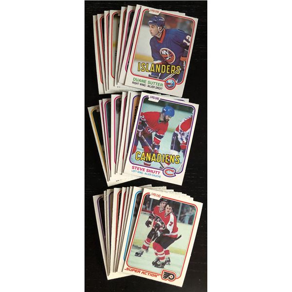 1981-82 O-PEE-CHEE NHL COLLECTION - 25 CARDS