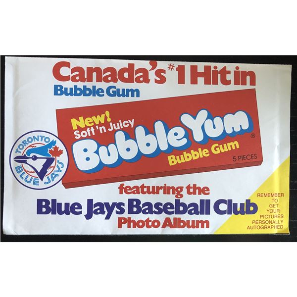 1979 BUBBLE YUM TORONTO BLUE JAYS SET