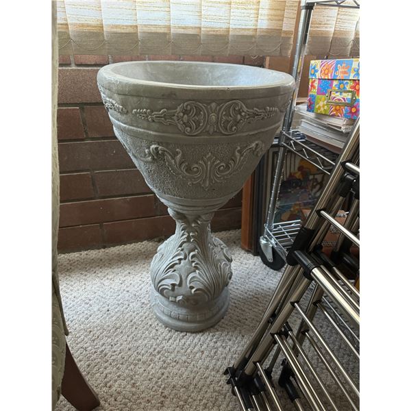 Concrete planter 26" tall