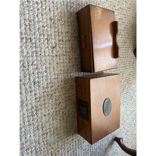 2 Wood boxes