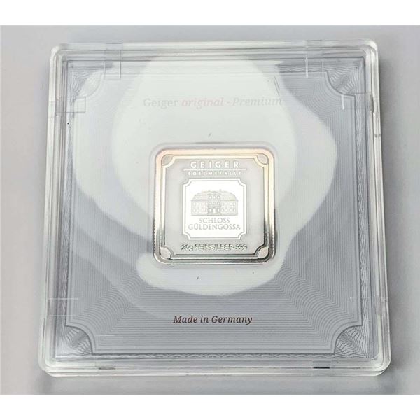 Geiger Edelmetalle 20g .999 Silver Bar