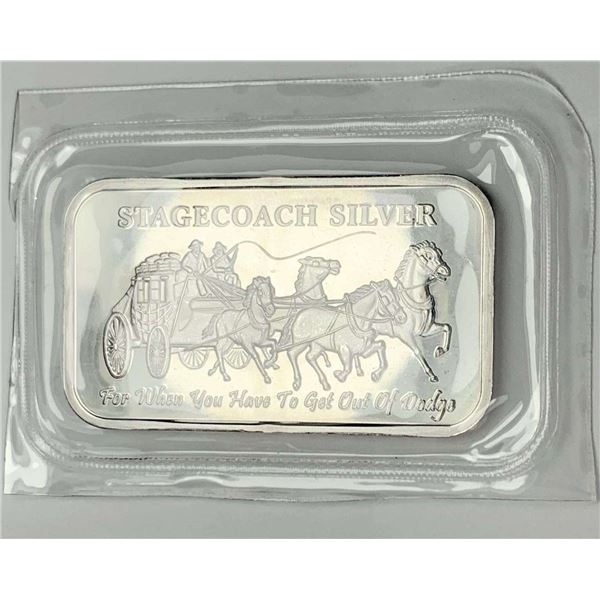 Stagecoach 1 ozt .999 Silver Bar