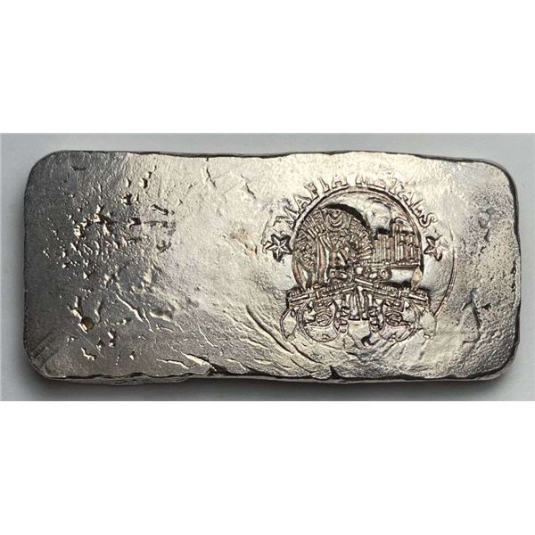 Rare! Poured Mafia Metals 3 ozt .999 Silver Bar