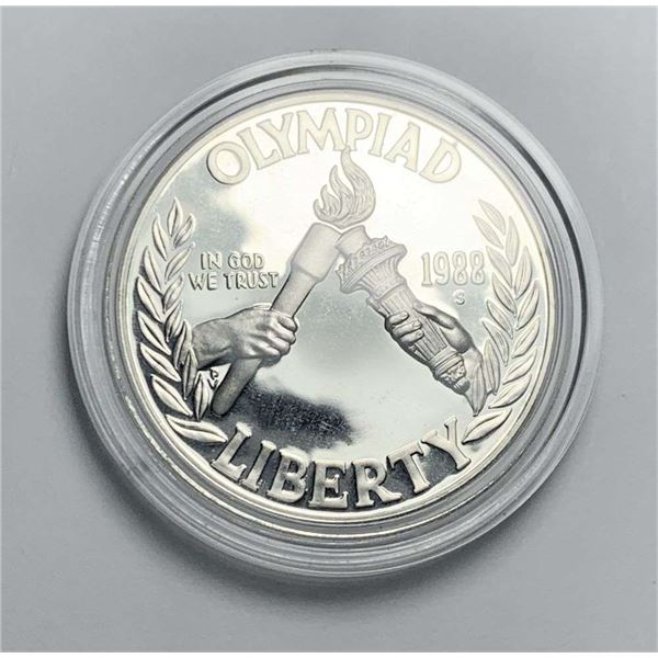 1988-S Commemorative Olympiad Proof Silver Dollar