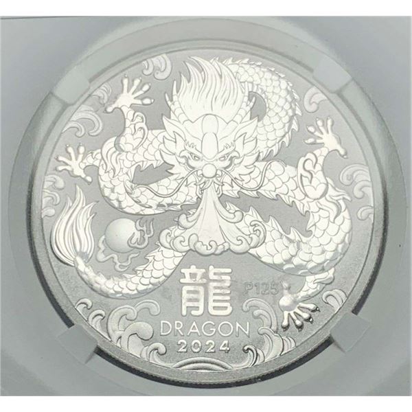 2024 Australia Year Of Dragon Australia Silver Dollar NGC MS69 First Releases