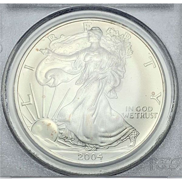 2004 American Silver Eagle PCGS MS69 Collectors Club Edition