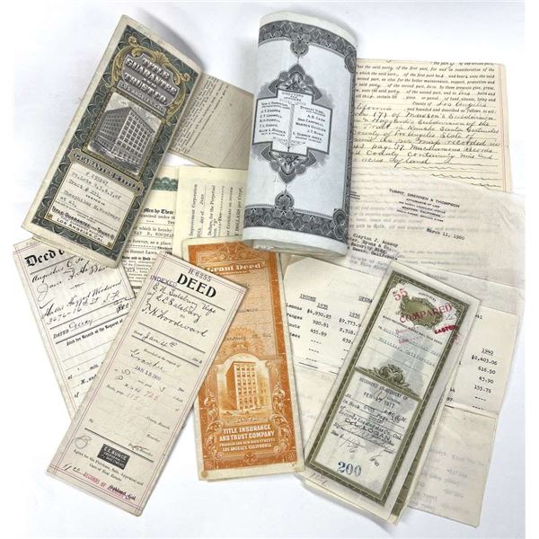 1900-1960 Historic Vintage California Documents