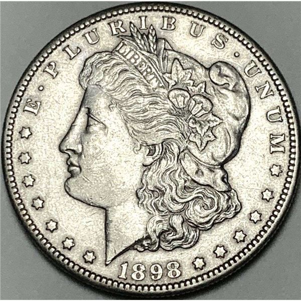 1898-S Morgan Silver Dollar AU58