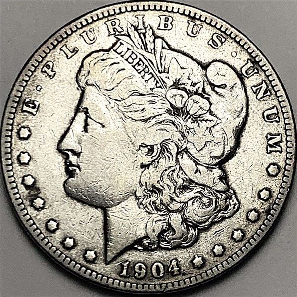 1904 Morgan Silver Dollar VF20
